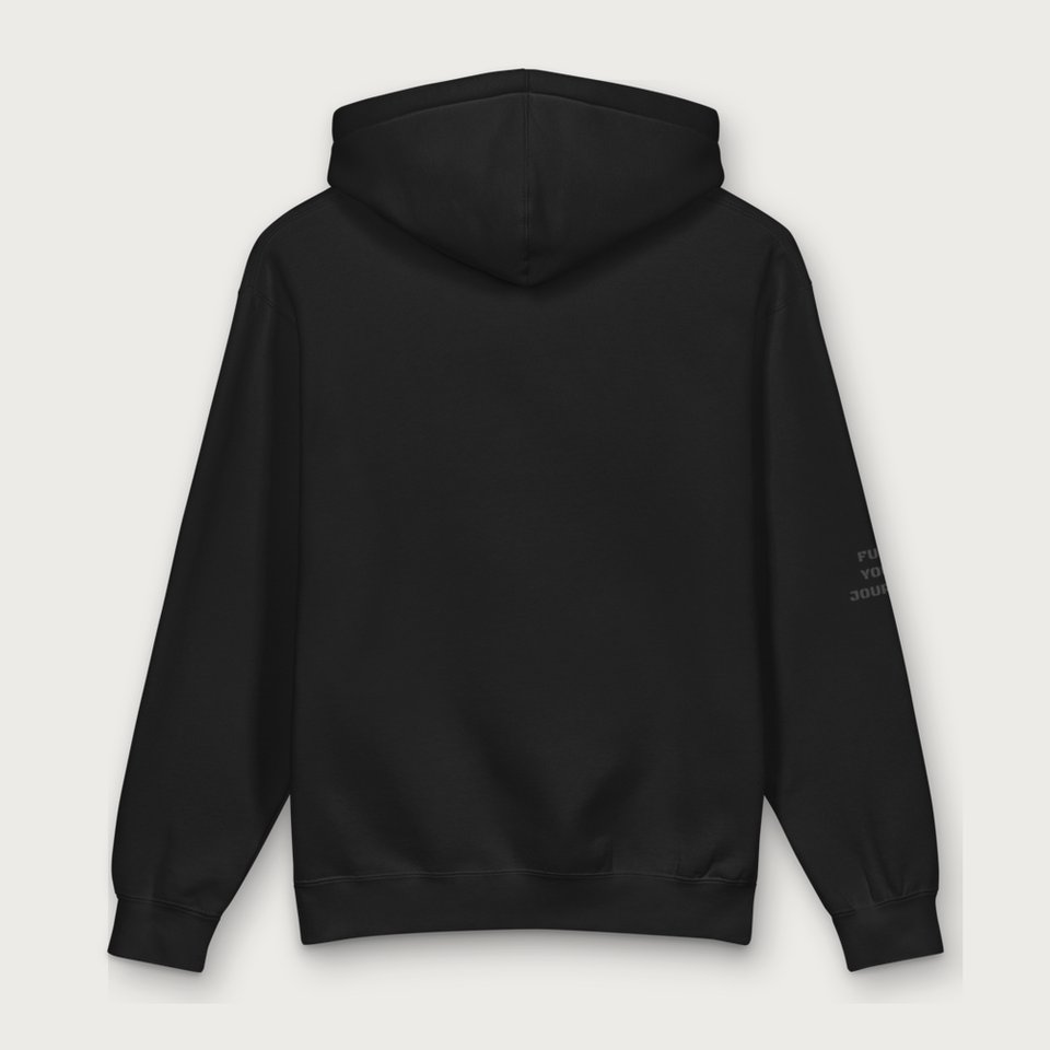 Blackout Hoodie in Black, right sleeve view