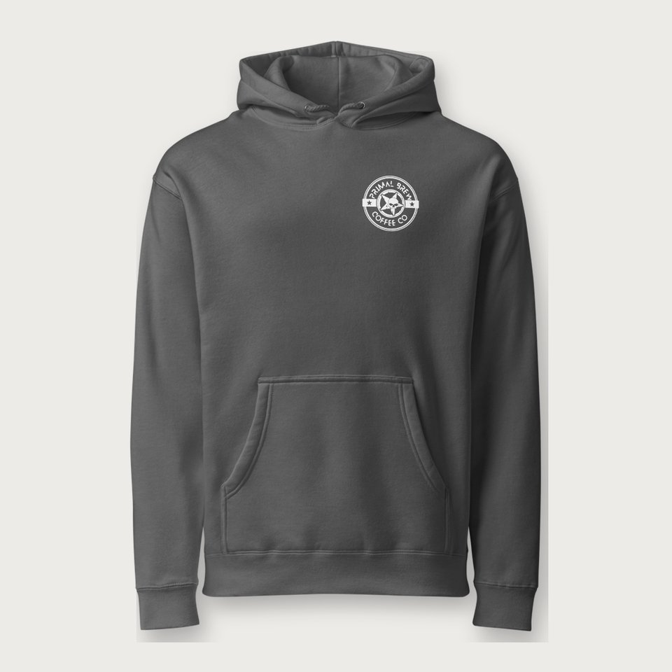 Rogue Blend Hoodie in Charcoal, front view